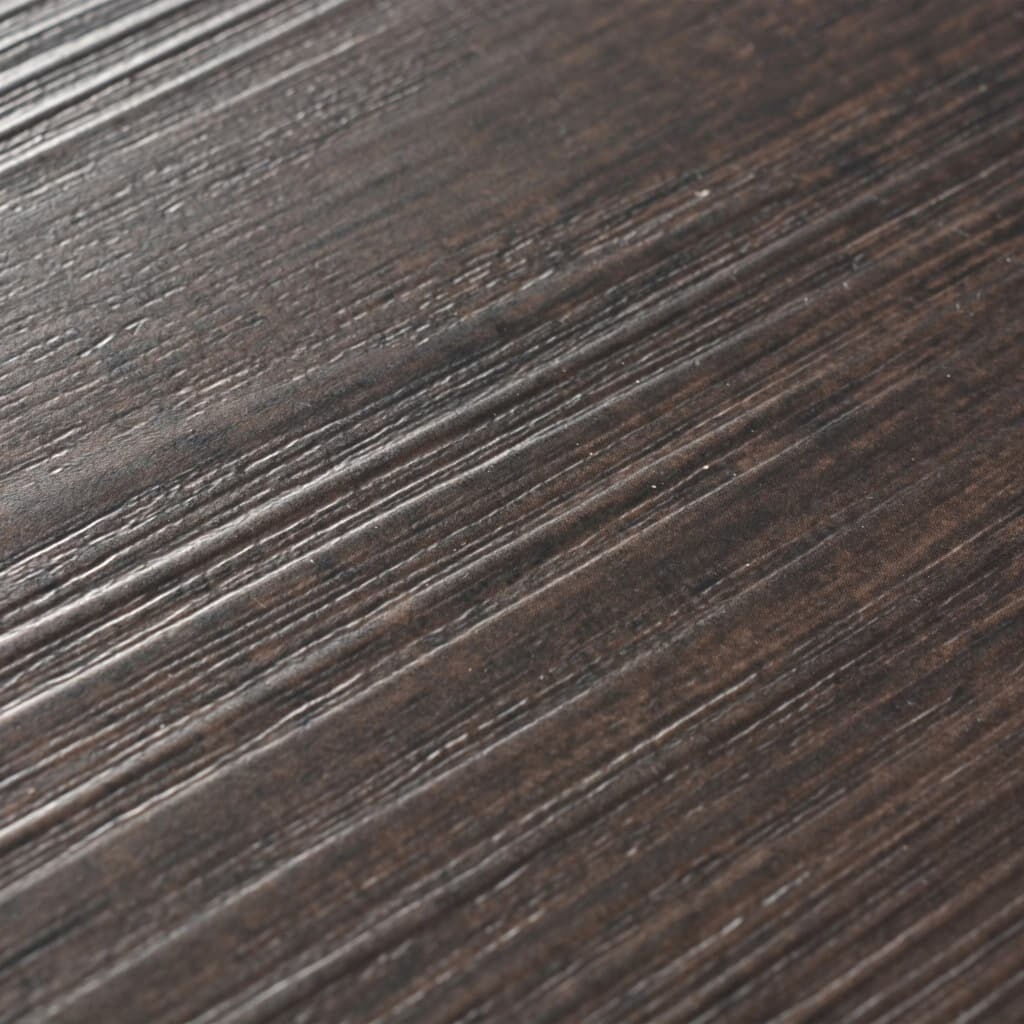 vidaXL Self-adhesive PVC Flooring Planks 5.02 m² 2 mm Dark Brown