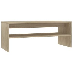 vidaXL Coffee Table Sonoma Oak 100x40x40 cm Engineered Wood