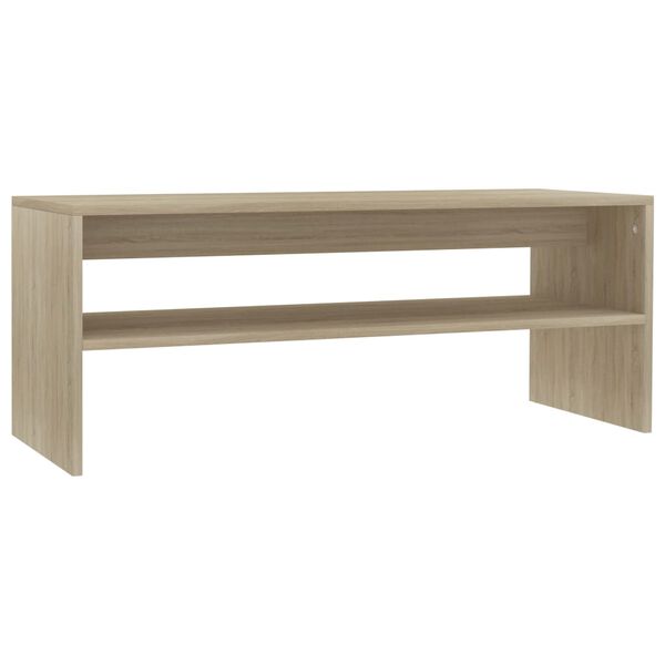 vidaXL Coffee Table Sonoma Oak 100x40x40 cm Engineered Wood
