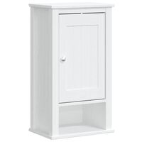 vidaXL Bathroom Wall Cabinet BERG White 40x27x71.5 cm Solid Wood Pine