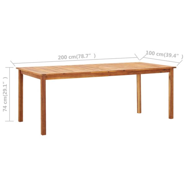 vidaXL 9 Piece Dining Set Poly Rattan and Solid Acacia Wood Grey