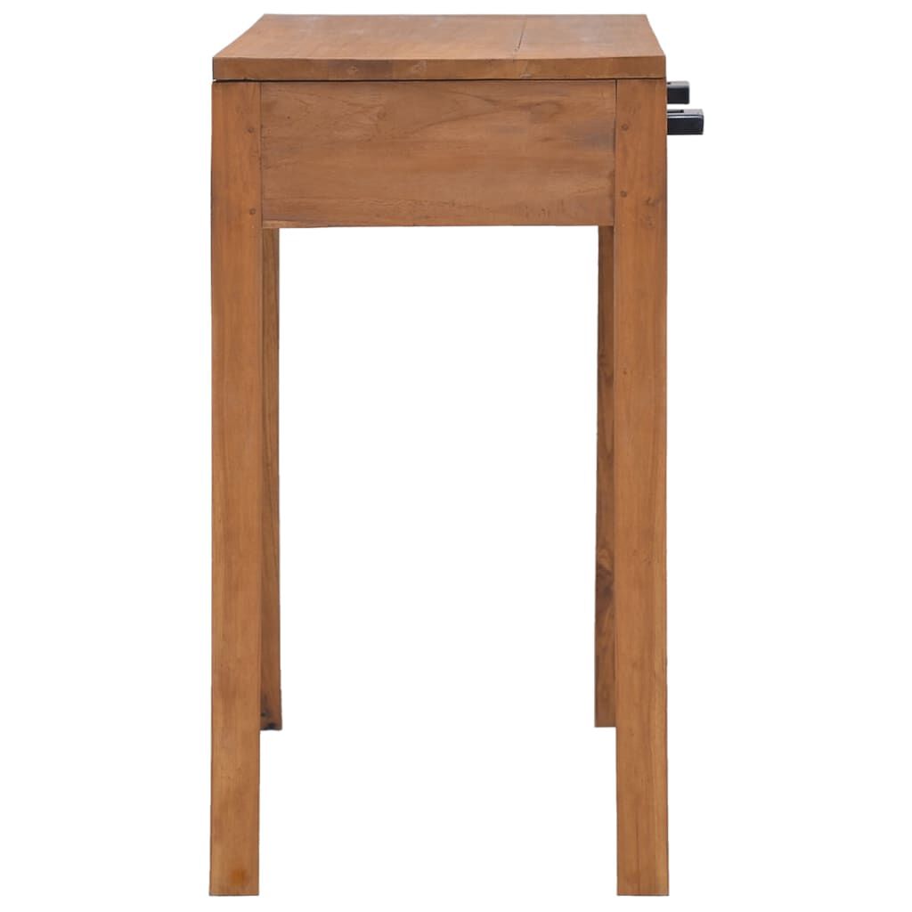 vidaXL Office Desk 81x40x75 cm Solid Teak Wood
