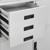 vidaXL Office Cabinet Light Grey 90x40x180 cm Steel