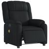 vidaXL Electric Massage Recliner Chair Black Faux Leather