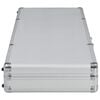 vidaXL Gun Case Silver 118x38x12 cm Aluminium