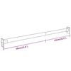 vidaXL Telescopic Wardrobe Rails 2 pcs Silver 58-100 cm