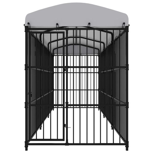 vidaXL Outdoor Dog Kennel with Roof 450x150x210 cm