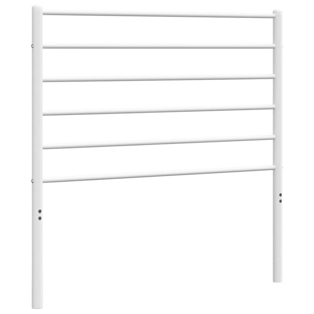 vidaXL Metal Headboard White 100 cm