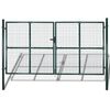vidaXL Garden Mesh Gate Fence Door Wall Grille 306x175 cm