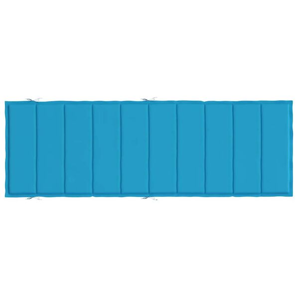 vidaXL Sun Lounger Cushion Blue 186x58x4cm Oxford Fabric