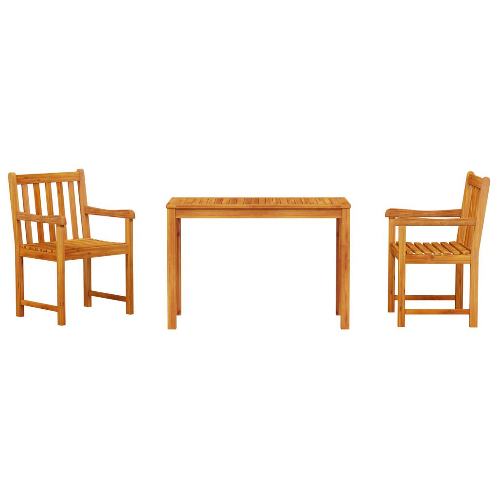 vidaXL 3-Piece Garden Dining Set - Solid Acacia Wood
