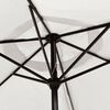vidaXL Garden Parasol Sand White 200x224 cm Aluminium