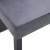 vidaXL Dining Chairs 4 pcs grey Faux Suede Leather