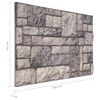 vidaXL 3D Wall Panels with Light Grey Brick Design 10 pcs EPS