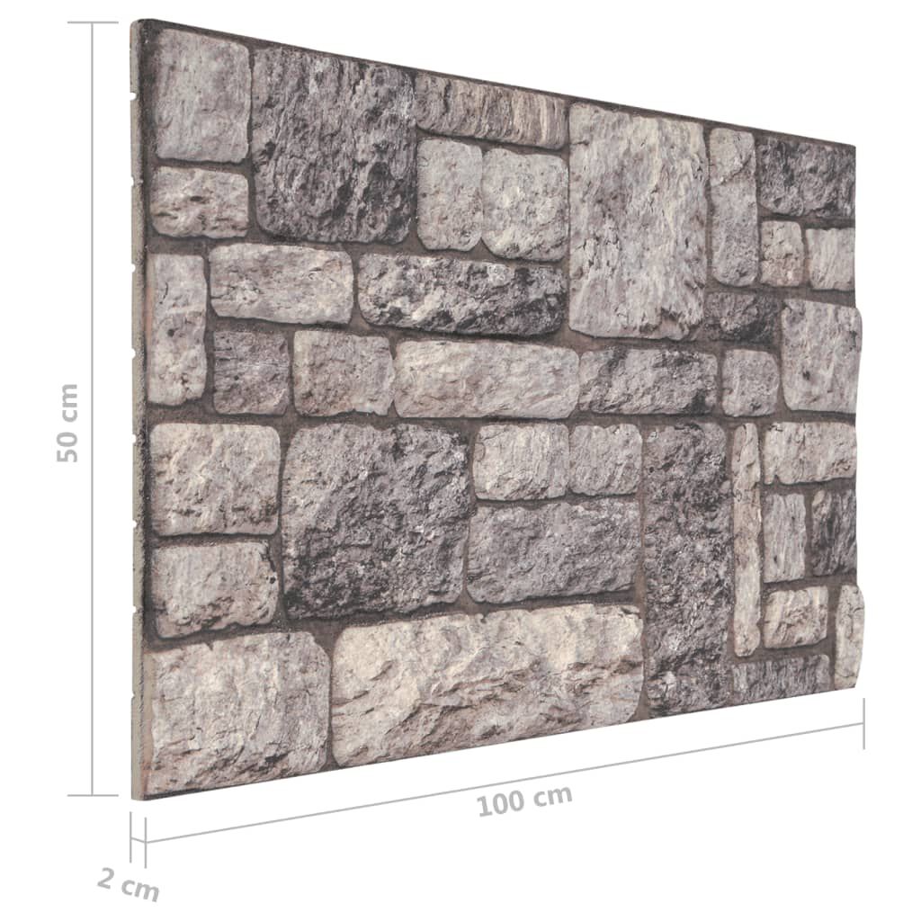 vidaXL 3D Wall Panels with Light Grey Brick Design 10 pcs EPS