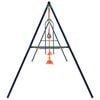 vidaXL Swing Set with Gymnastic Rings and 4 Seats Steel