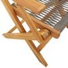 vidaXL 7 Piece Garden Dining Set Grey Polypropylene and Solid Wood