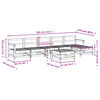 vidaXL 7 Piece Garden Lounge Set White Solid Wood Pine