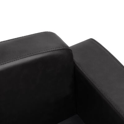 vidaXL Dog Sofa Black 80x50x40 cm Faux Leather