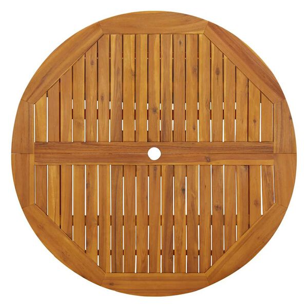 vidaXL Folding Garden Table 110 cm Solid Acacia Wood