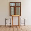 vidaXL 3 Piece Garden Bar Set with Cushions Brown