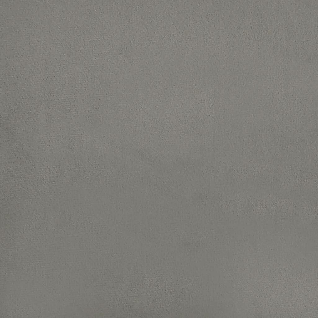 vidaXL Box Spring Bed with Mattress Light Grey 183x213 cm California King Velvet