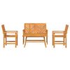 vidaXL Garden Lounge Set Brown Solid Acacia wood