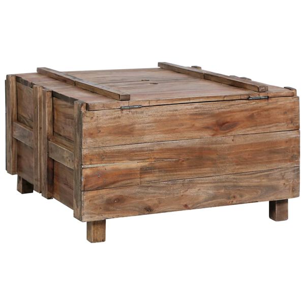 vidaXL Coffee Table 65x65x38 cm Solid Mahogany Wood