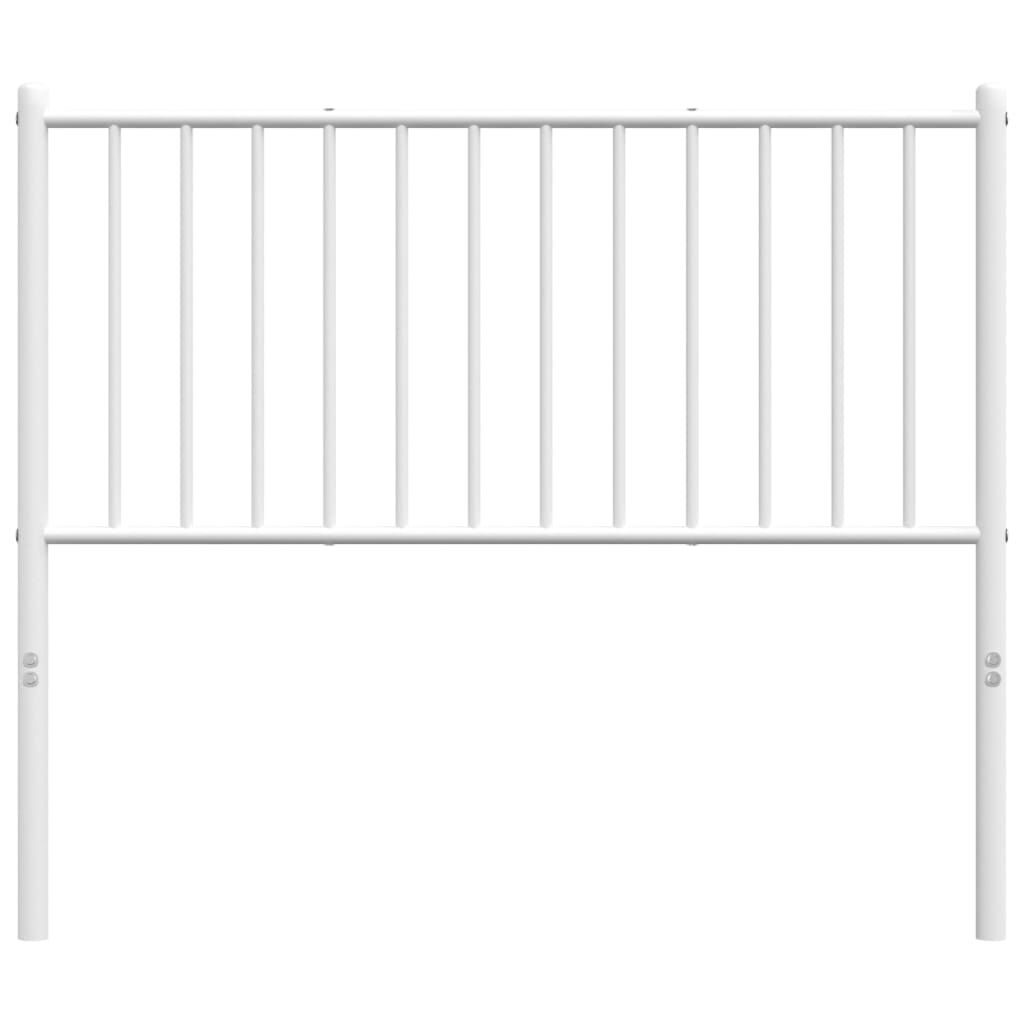 vidaXL Metal Headboard White 100 cm