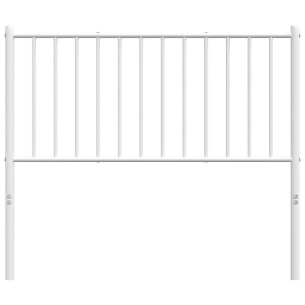 vidaXL Metal Headboard White 100 cm