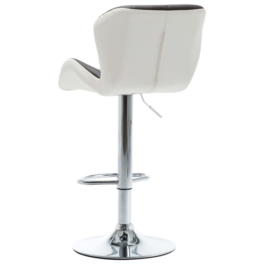 vidaXL Bar Stools 2 pcs Brown Faux Leather