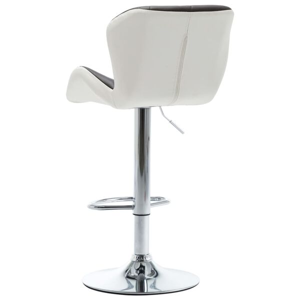 vidaXL Bar Stools 2 pcs Brown Faux Leather