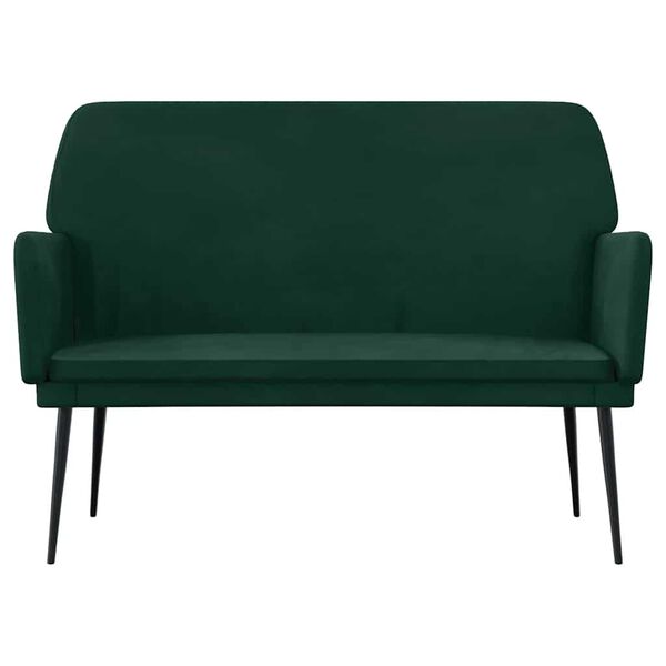 vidaXL Bench Dark Green 108x79x79 cm Velvet