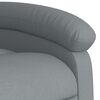 vidaXL Stand up Massage Recliner Chair Light Grey Fabric