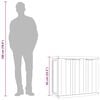 vidaXL Outdoor Storage Cabinet Grey and Black 97x37x85 cm PP