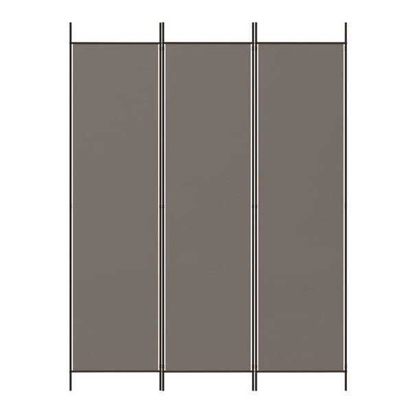 vidaXL 3-Panel Room Divider Anthracite 150x200 cm Fabric