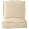 vidaXL Pallet Cushion Set 2 pcs Beige Oxford Fabric