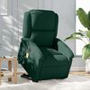 vidaXL Electric Stand up Massage Recliner Chair Dark Green Velvet