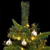 vidaXL Artificial Hinged Christmas Tree 300 LEDs & Ball Set 210 cm