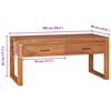 vidaXL TV Cabinet 100x40x45 cm Teak Wood