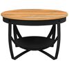 vidaXL Coffee Table Ø68x43 cm Solid Acacia Wood