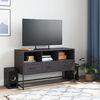 vidaXL TV Cabinet Black 100.5x39x60.5 cm Steel
