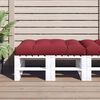 vidaXL Pallet Cushion Wine Red 120x80x12 cm Fabric