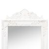 vidaXL Free-Standing Mirror White 40x160 cm
