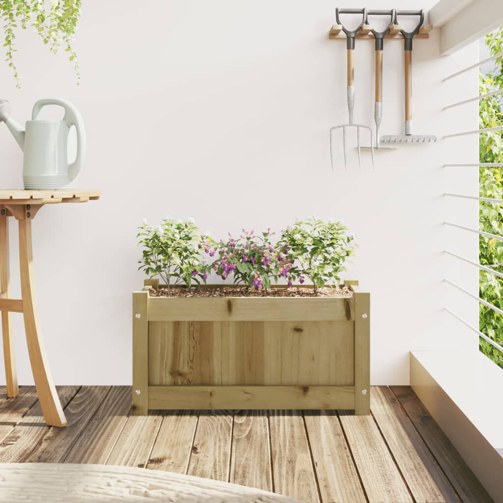 vidaXL Garden Planter 60x31x31 cm Impregnated Wood Pine