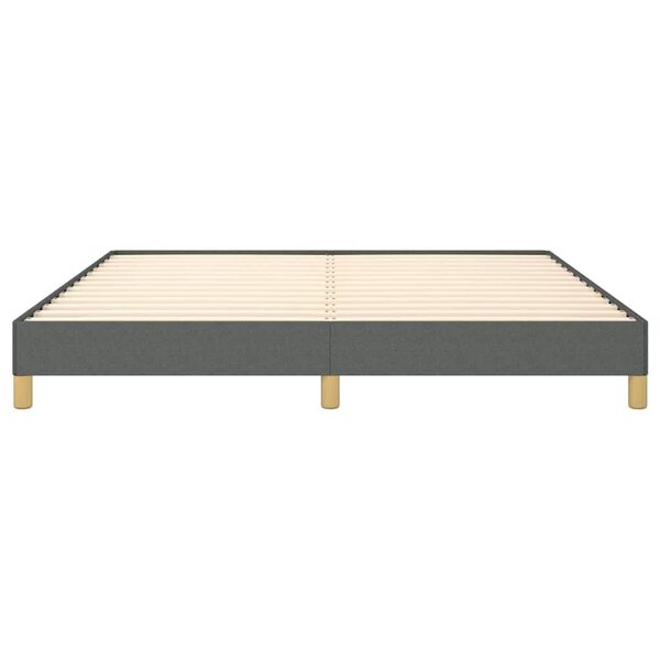 vidaXL Bed Frame without Mattress Dark Grey California King Fabric