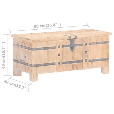 vidaXL Chest 90x40x40 cm Solid Acacia Wood