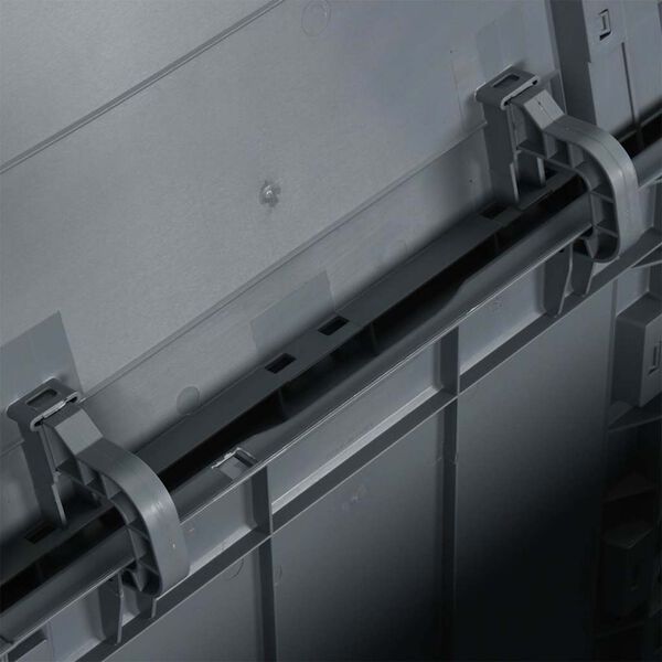 vidaXL Garden Storage Box 90L Grey PP Wood Look