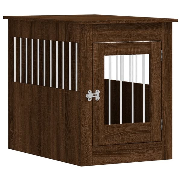 vidaXL Dog Crate Furniture Brown Oak 55x80x68 cm Engineered Wood
