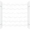 vidaXL Wine Rack for 36 Bottles White Metal